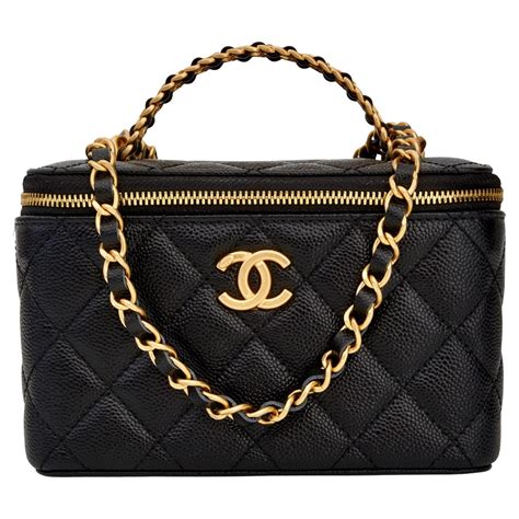 black quilted chanel case|chanel quilted bag price.